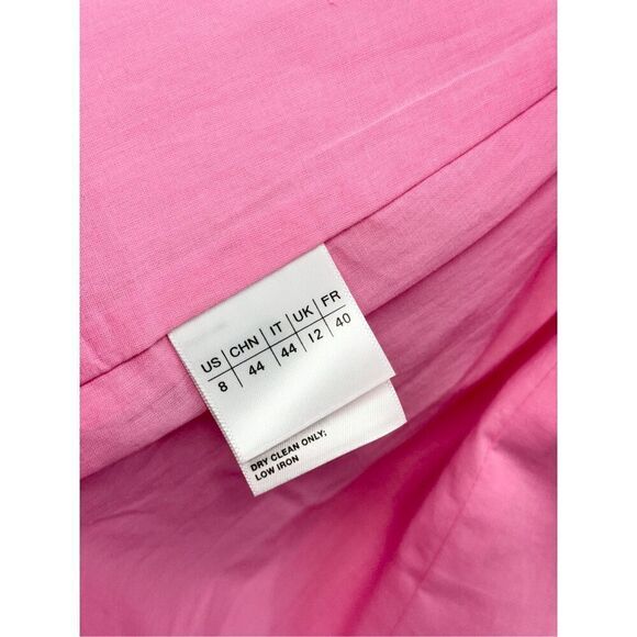 Lafayette 148 New York Linen Silk Blazer Size 8 Pink V Neck Slim Silhouette NEW - Picture 11 of 12